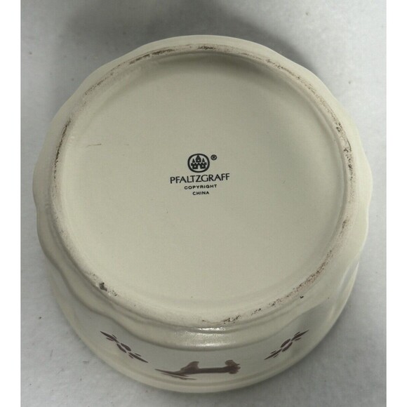 Pfaltzgraff Nordic Off White Christmas Souffle Reindeer Dish 2295335 - Picture 5 of 7